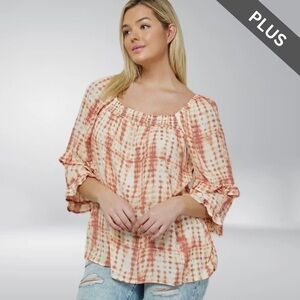 Plus Tie Dye Top